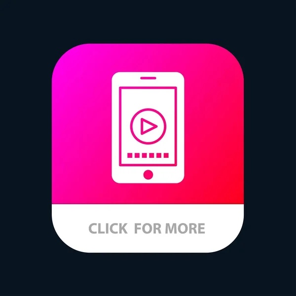 Handy, Handy, Play, Video-App-Icon-Design — Stockvektor