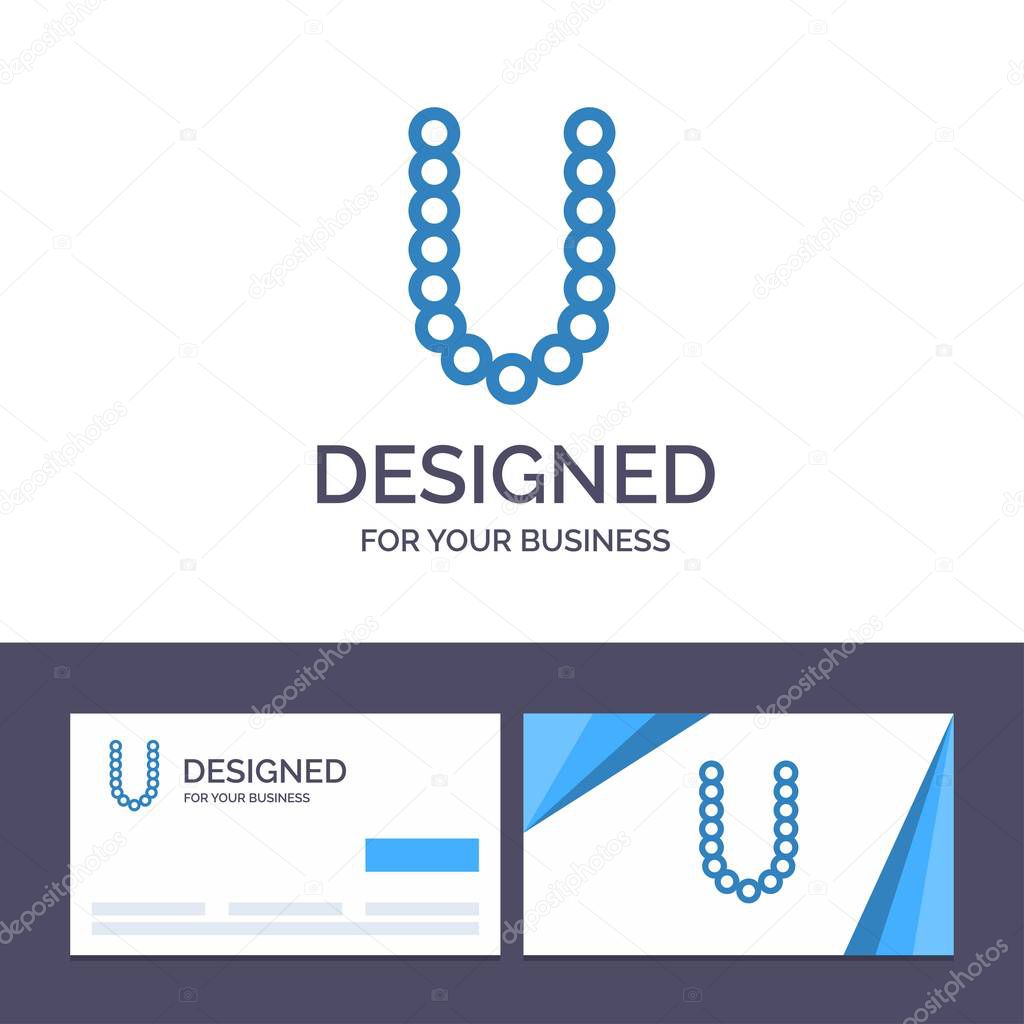 Creative Business Card and Logo template Accessories, Beauty, Lu