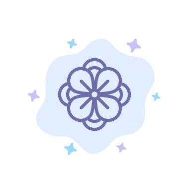 Anemone, Anemone Çiçek, Çiçek, Bahar Çiçek Mavi Simge Abst üzerinde