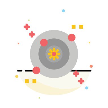 Galaxy, Orbit, Space Abstract Düz Renk Simgesi Şablonu