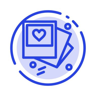 Galeri, Fotoğraf, Aşk, Düğün Mavi Noktalı Çizgi Hattı Simgesi