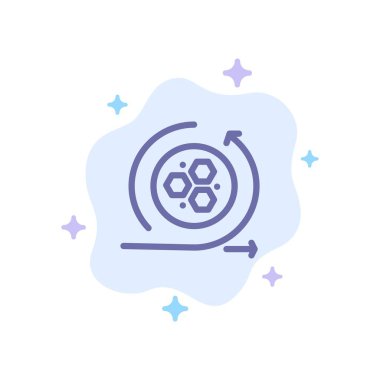 Modelleme, API, modelleme, bilim mavi simge soyut bulut BAC üzerinde