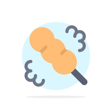 Süpürge, Duster, yıkama soyut daire arka plan düz renk simgesi