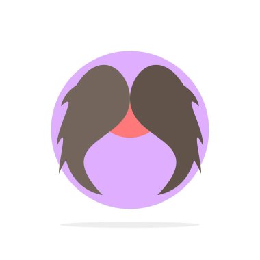 bıyık, hipster, Movember, Erkek, erkekler düz renk simge vektör