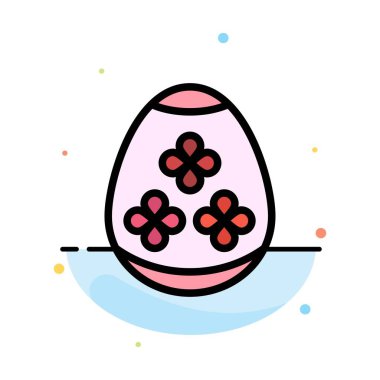 Paskalya Yumurtası, Yumurta, Tatil, Tatil Soyut Düz Renk Simgesi Temp