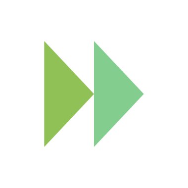 Hızlı, İleri, Medya, Video Düz Renk Simgesini Kontrol Edin. Vektör ico