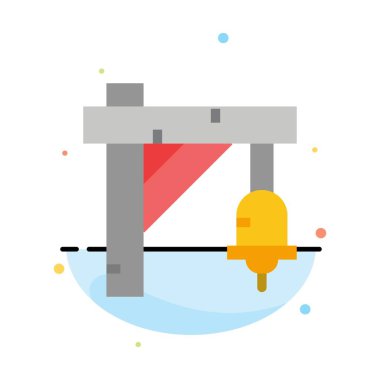 Çan, Işaret, tren, ulaşım soyut düz renk simge Templ