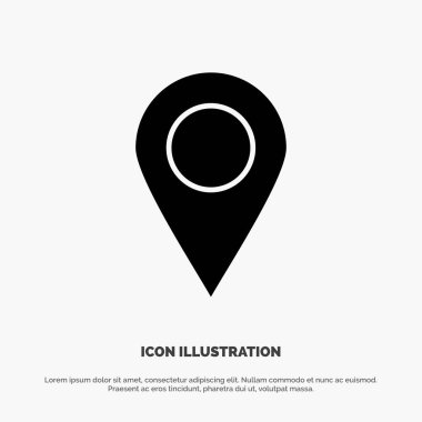 Konum, İşaretçi, Sabit katı Gph Simgesi vektörü