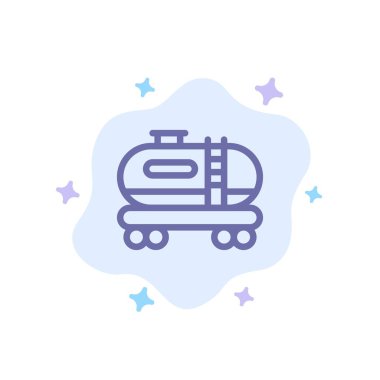 Soyut Bulut Arka Planda Yağ, Tank, Kirlilik Mavi Sonu