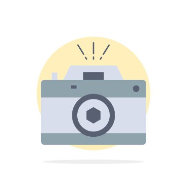 Kamera, fotoğraf, yakalama, fotoğraf, diyafram Düz Renk Simge Ve