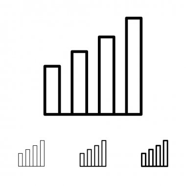 Analitik, Arayüz, Sinyal, Kullanıcı Kalın ve ince siyah çizgi simgesi 