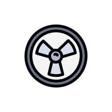 Biohazard, Kimyager, Bilim Düz Renk Simgesi. Vektör simgesi afiş