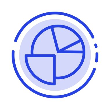 Analitik, Grafik, Pasta, Grafik Mavi Noktalı Çizgi Simgesi