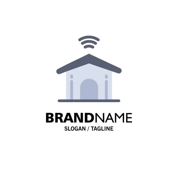 Electronic, Home, Smart, Technology Business Logo Template (dalam bahasa Inggris). Datar - Stok Vektor