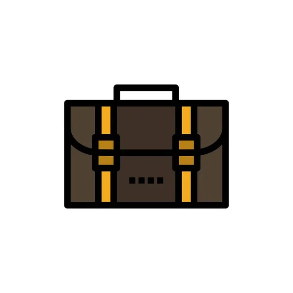 Sac à dos, sac, voyage, bureau Flat Color Icon. Icône vectorielle bann — Image vectorielle