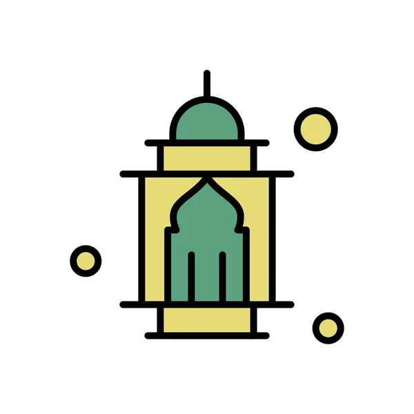 Iconos de Ramadán. Islam musulmán oración y ramadán kareem delgada línea — Vector de stock