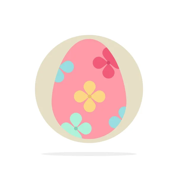Декорация, Пасха, Пасхальное яйцо, Яйцо абстрактный круг Фон F — стоковый вектор