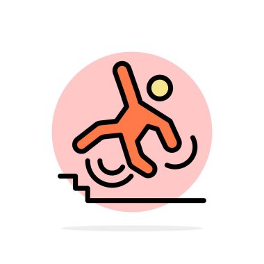 İş, Crash, Failed, Başarısızlık, Güz Soyut Daire Backgroun