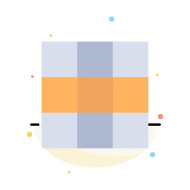 Menü, Ui, Temel Soyut Düz Renk Simgesi Şablonu