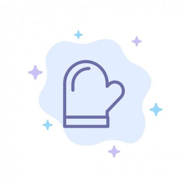 Torpido Glove, Saksı, Eldiven, Mutfak, Soyut Cl Üzerinde Fırın Mavi Simge