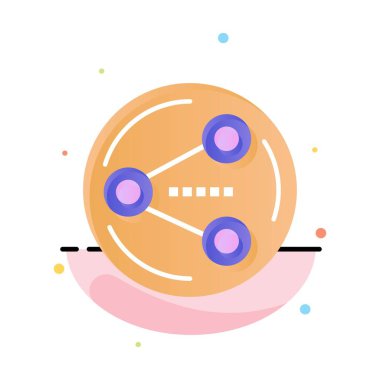 Paylaş, Paylaş, Sosyal, Ortam Soyut Düz Renk Şablonu