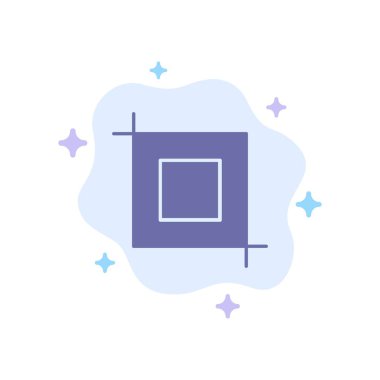 Kırpma, Araç, Soyut Bulut Arka Planda Mavi Simgeyi Dönüştür