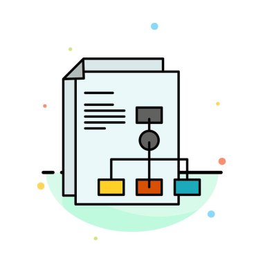 Sunum, Grafik, Fatura, Rapor Özet Düz Renk Simgesi Te