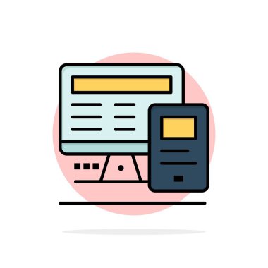 Bilgisayar, Monitör, Eğitim, Hesaplama Soyut Daire Backgrou