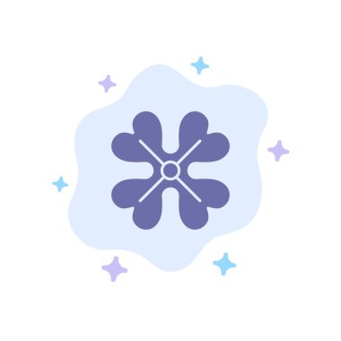 Anemone, Anemone Çiçek, Çiçek, Bahar Çiçek Mavi Simge Abst üzerinde