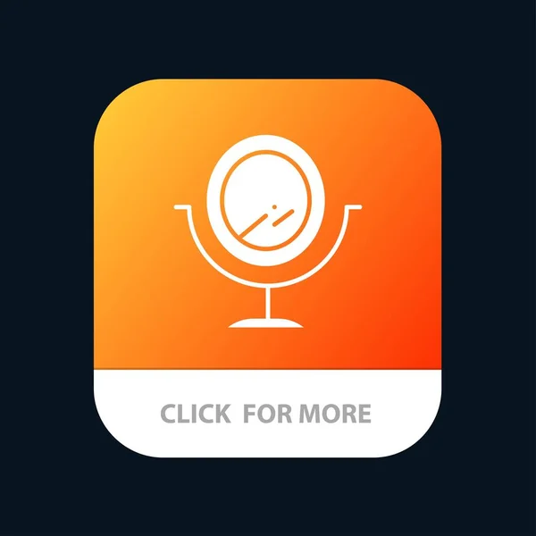 Spiegel, Mode mobile App-Ikone Design — Stockvektor