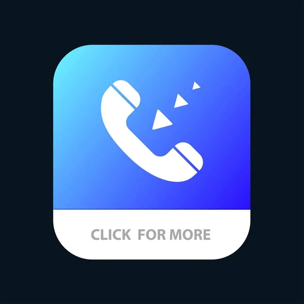 Chamada, Comunicação, Entrada, Telefone Mobile App Botão. Android —  Vetores de Stock