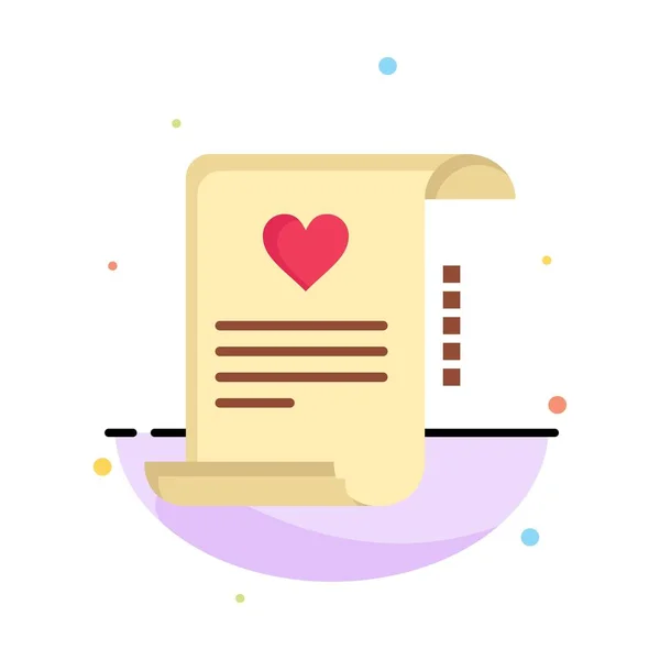 Γράμμα, χαρτί, έγγραφο, ερωτικό γράμμα, γάμος κάρτα αφηρημένο — Διανυσματικό Αρχείο