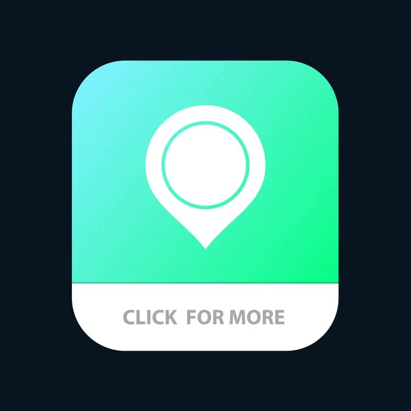 Localização, Mapa, Marcador, Mark Mobile App Button. Android e IOS G — Vetor de Stock