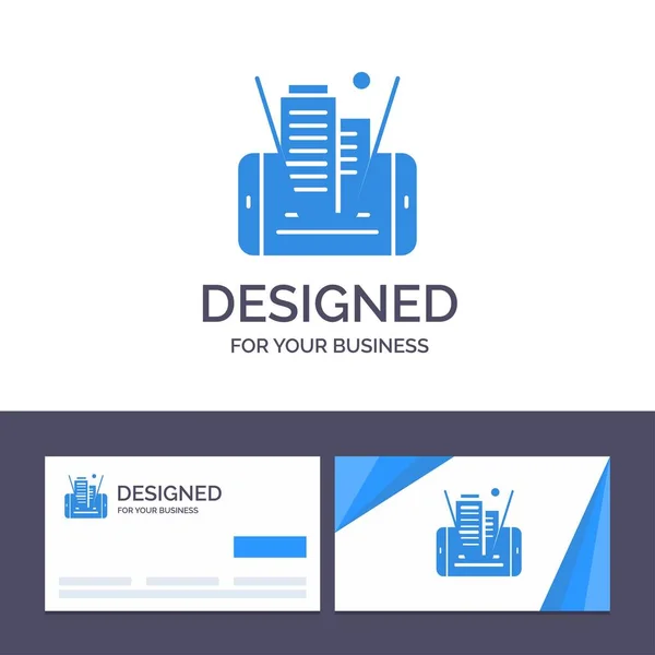 Creative Business Card i szablon logo komórka, komórka, technolog — Wektor stockowy