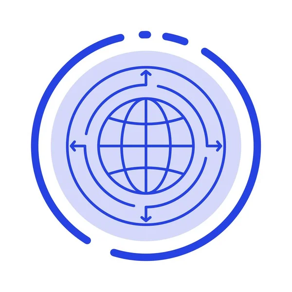 Globe, Entreprise, Communication, Connexion, Mondial, Monde Bleu D — Image vectorielle