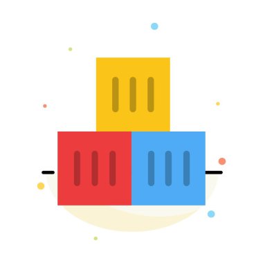 Kutu, İyi, Lojistik, Ulaşım Soyut Düz Renk Simge Tem