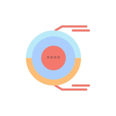 Tahsisat, analiz, diyagram, tahmin, kaynak düz renk 