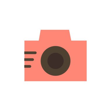 Kamera, Resim, Fotoğraf, Resim Düz Renk Simgesi. Vektör simgesi bann