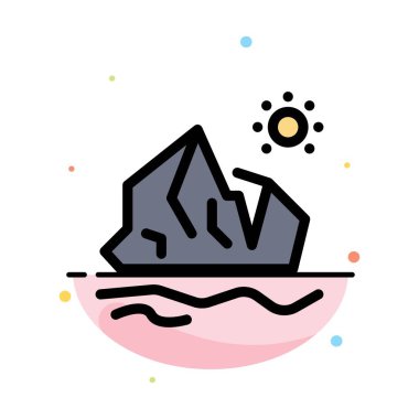 Ekoloji, Çevre, Buz, Buzdağı, Erime Soyut Düz Renk 