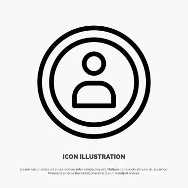 Arayüz, Navigasyon, Kullanıcı Satırı Simge Vektörü