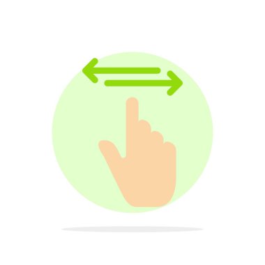 Parmak, Jestler, El, Sol, Sağ Soyut Daire Arka Plan F