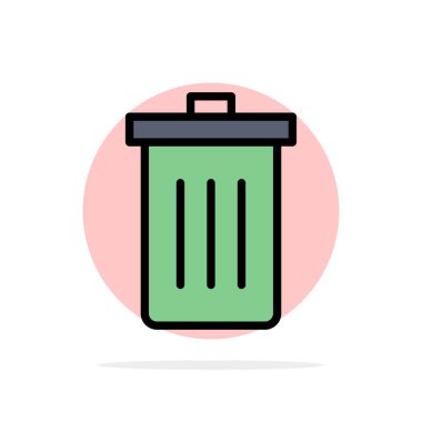 Sepet, Been, Silme, Çöp, Çöp Soyut Daire Arka Plan 