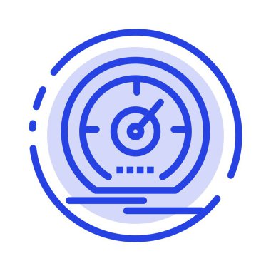 Ölçer, Gösterge Paneli, Ölçer, Hız, Hız Mavi Noktalı Çizgi Lin