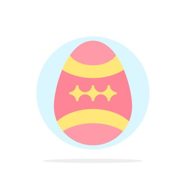 Kuş, Dekorasyon, Paskalya, Yumurta Soyut Daire Arka Plan Düz co