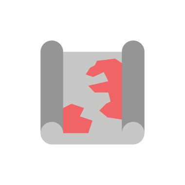 Konum, Harita, Pin, Nokta Düz Renk Simgesi. Vektör simgesi afiş T