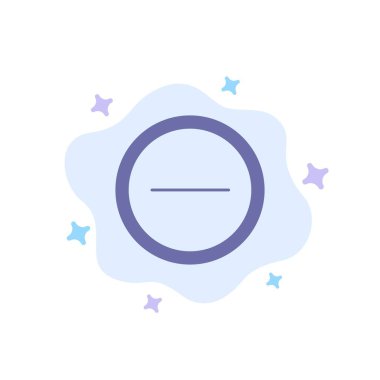 Soyut Bulut Arka Planında Arayüz, Eksi, Kullanıcı Mavisi Simgesi