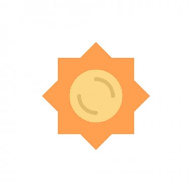 Güneş, Güneş, Yunanistan Düz Renk Simgesi. Vektör simgesi afiş Templ