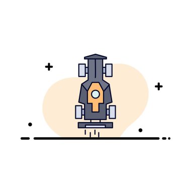 Araba, formül, oyun, yarış, hız Düz Renk Simge Vektör