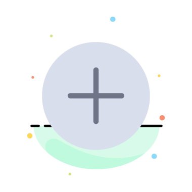 Twitter, Ekle, İletişim Soyut Düz Renk Simgesi Şablonu