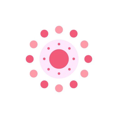 Çiçek, Bahar, Tatil, Paskalya Düz Renk Simgesi. Vektör simgesi ba